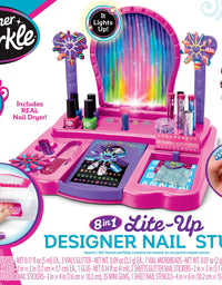 Cra-Z-Art Shimmer 'n Sparkle 8-in-1 Lite-Up Designer Nail Studio
