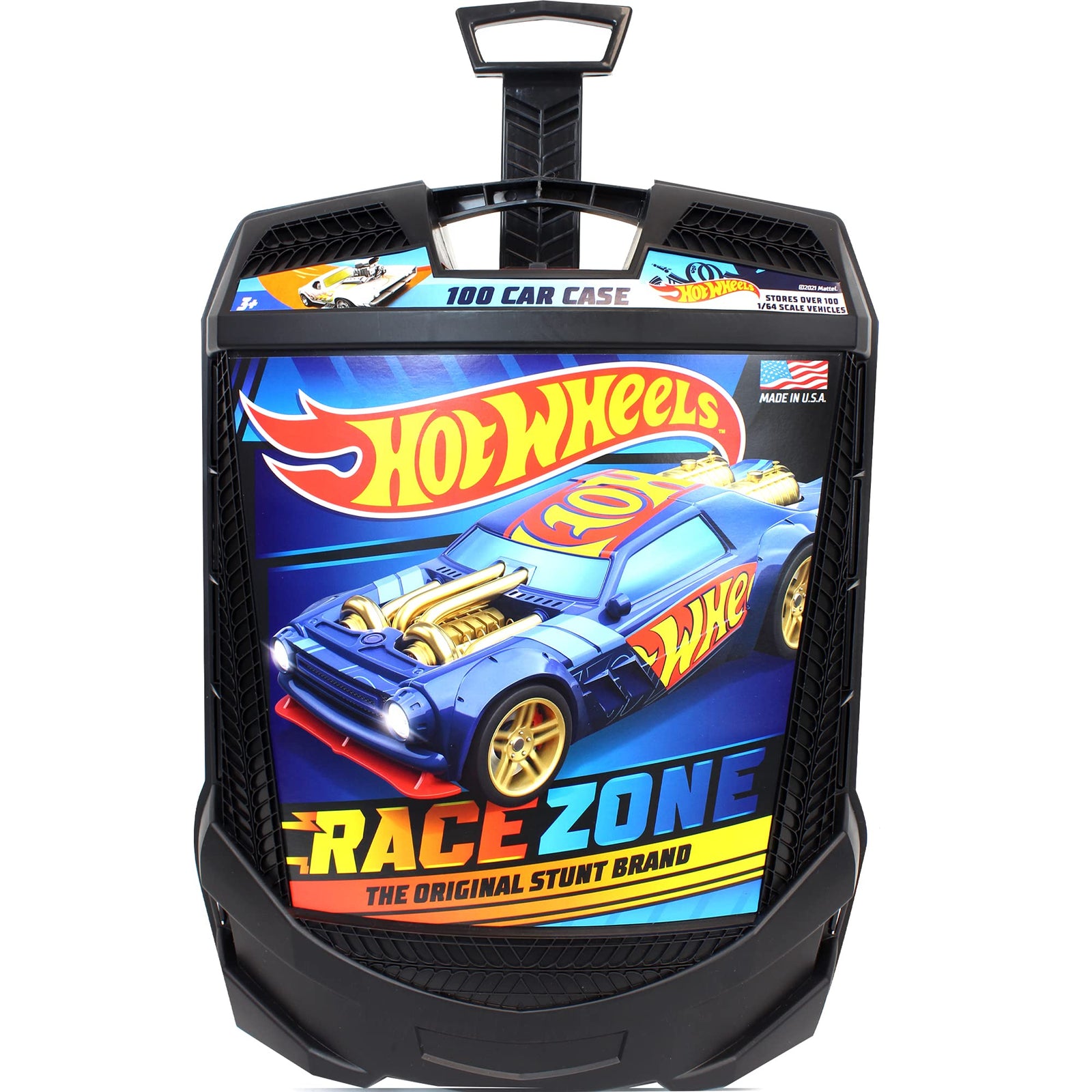 Hot Wheels 100-Car, Rolling Storage Case with Retractable Handle