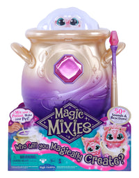 Magic Mixies Magical Misting Cauldron with Interactive 8 inch Pink Plush Toy and 50+ Sounds and Reactions
