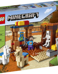 LEGO Minecraft The Trading Post 21167 Collectible Action-Figure Playset with Minecraft’s Steve and Skeleton Toys, New 2021 (201 Pieces)
