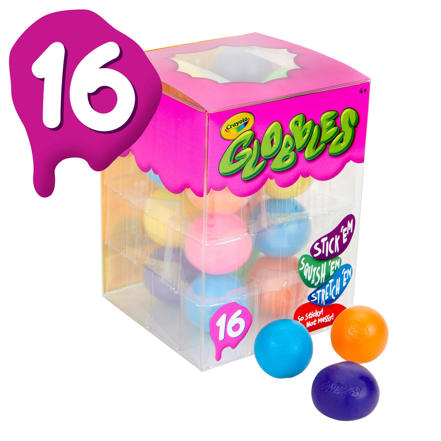 Crayola Globbles 16 Count, Squish & Fidget Toys, Gift for Kids, Age 4, 5, 6, 7, 8