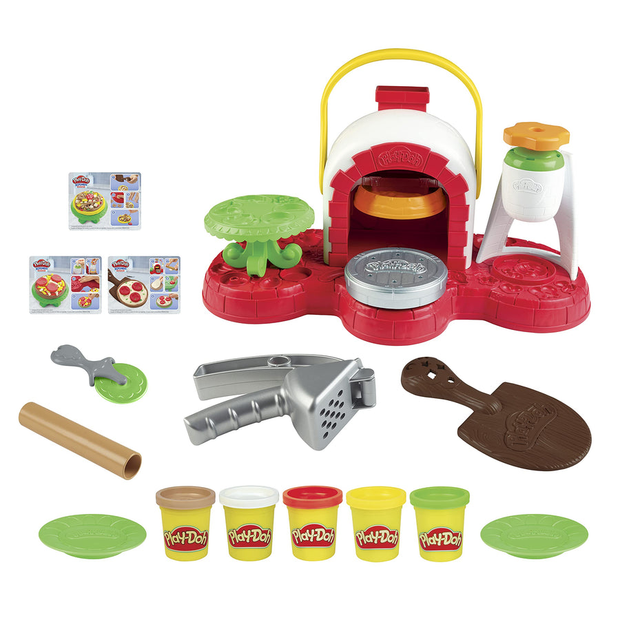 Play-Doh Stamp 'N Top Pizza Oven Toy with 5 Non-Toxic Colors