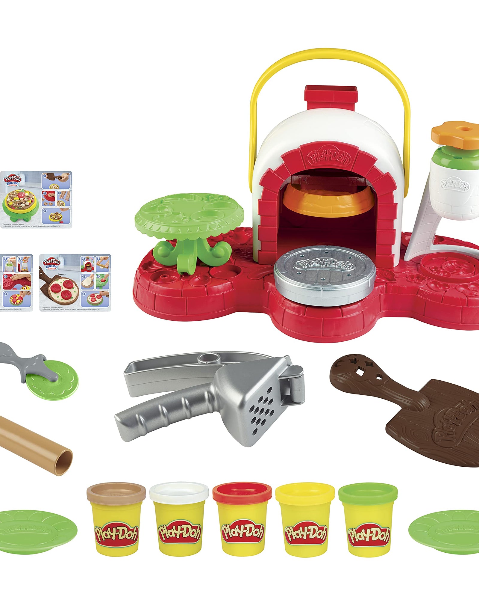 Play-Doh Stamp 'N Top Pizza Oven Toy with 5 Non-Toxic Colors