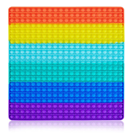 441 Bubbles Biggest Jumbo Huge Rainbow Pop Pops Poppers it Sensory Toy Super Big Extra Large Fidget Giant Mega Popet Popit, Sqaure Poppet Popper 1000 Gigantic Popitsfidgets Gifts Oversized Push its