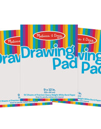 Melissa & Doug Drawing Paper Pad (9 x 12 inches) - 50 Sheets, 3-Pack
