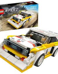 LEGO Speed Champions 1985 Audi Sport Quattro S1 76897 Toy Cars for Kids Building Kit Featuring Driver Minifigure (250 Pieces)
