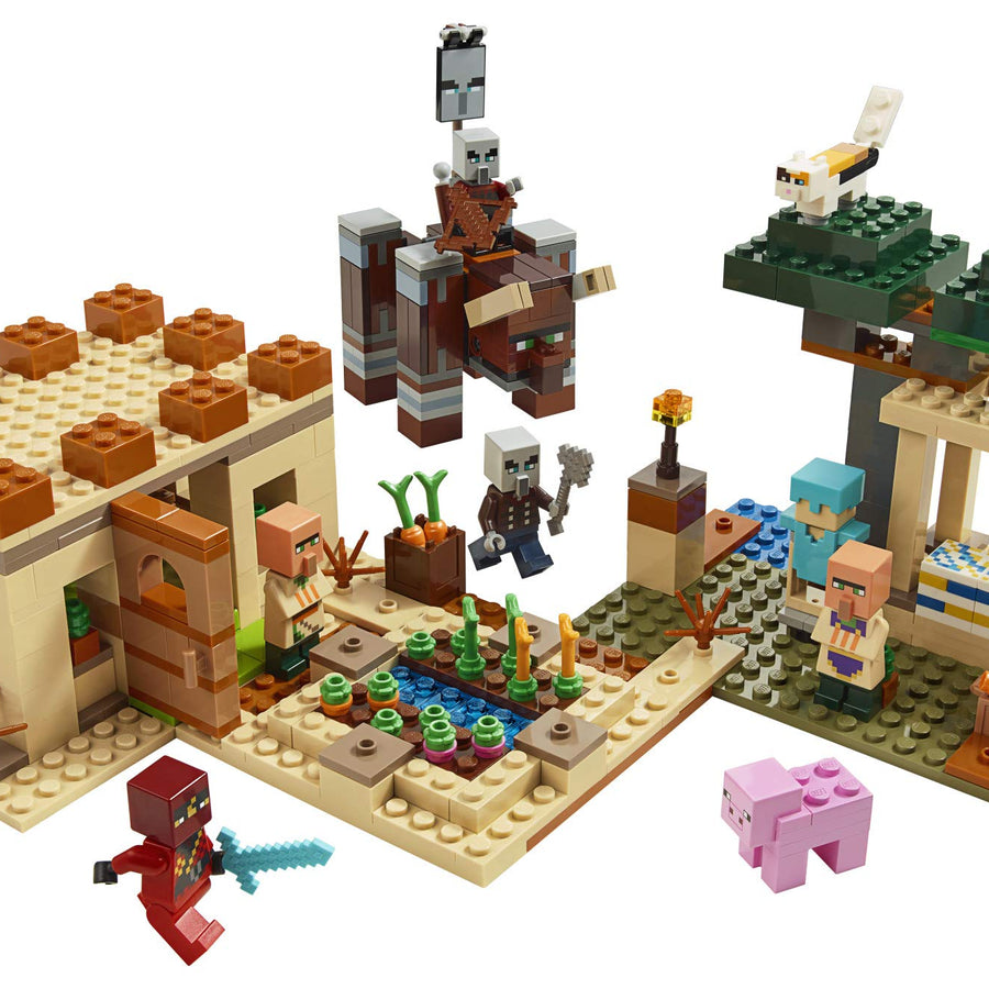 LEGO Minecraft The Illager Raid 21160 Building Toy Action Playset for Boys and Girls Who Love Minecraft, New 2020 (562 Pieces)