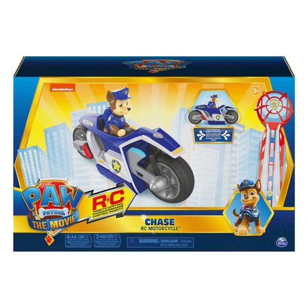Paw Patrol, Chase RC Movie Motorcycle, Remote Control Car Kids Toys for Ages 3 and up