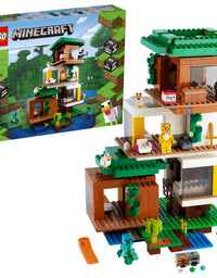 LEGO Minecraft The Modern Treehouse 21174 Giant Treehouse Building Kit Playset; Fun Toy for Minecraft-Gaming Kids; New 2021 (909 Pieces)
