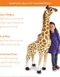 Melissa & Doug Giant Giraffe - Lifelike Stuffed Animal (over 4 feet tall)
