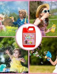 Lulu Home Bubble Concentrated Solution, 1 L/ 33.8 OZ Bubble Refill Solution for Kids Bubble Machine, Giant Bubble Wand, Bubble Gun Blower, Halloween Party Favors
