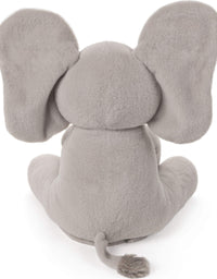 GUND Baby Animated Flappy The Elephant Stuffed Animal Plush, Gray, 12"
