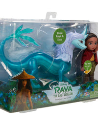 Disney's Raya and the Last Dragon 6-Inch Petite Raya Doll and Feature Sisu Dragon Figure Gift Set, 6 inches

