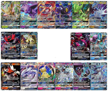 20 Poke Cards | 2 GX, V, OR EX Ultra Rares + 18 Reverse Holo | 100% Authentic Value Pack | Random Assorted Poke TCG Lot GG Box