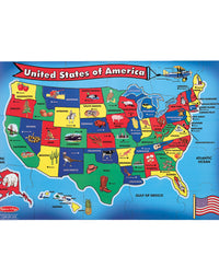 Melissa & Doug USA Map Floor Puzzle (51 pcs, 2 x 3 feet)
