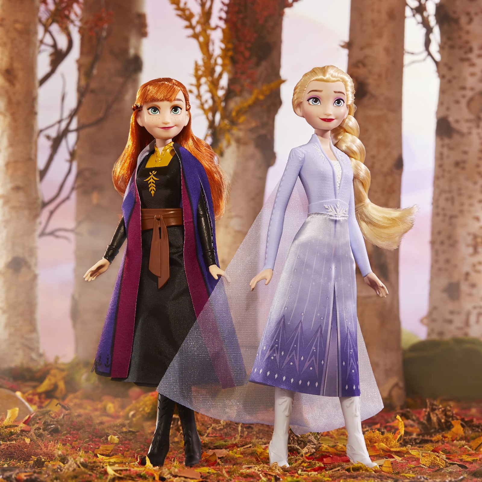 Disney Frozen 2 Frozen Shimmer Anna Fashion Doll, Skirt, Shoes, and Long Red Hair, Toy for Kids 3 Years Old and Up