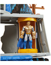 DC Comics Batman 3-in-1 Batcave Playset with Exclusive 4-inch Batman Action Figure and Battle Armor
