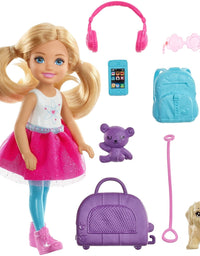 Barbie Travel Ken Doll, Dark Blonde, with 5 Accessories Including a Camera and Backpack, for 3 to 7 Year Olds [Amazon Exclusive]
