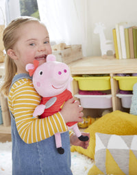 Hasbro Peppa Pig Oink-Along Songs Peppa Singing Plush Doll with Sparkly Red Dress and Bow, Sings 3 Songs Inspired by The TV Series, Ages 3 and up
