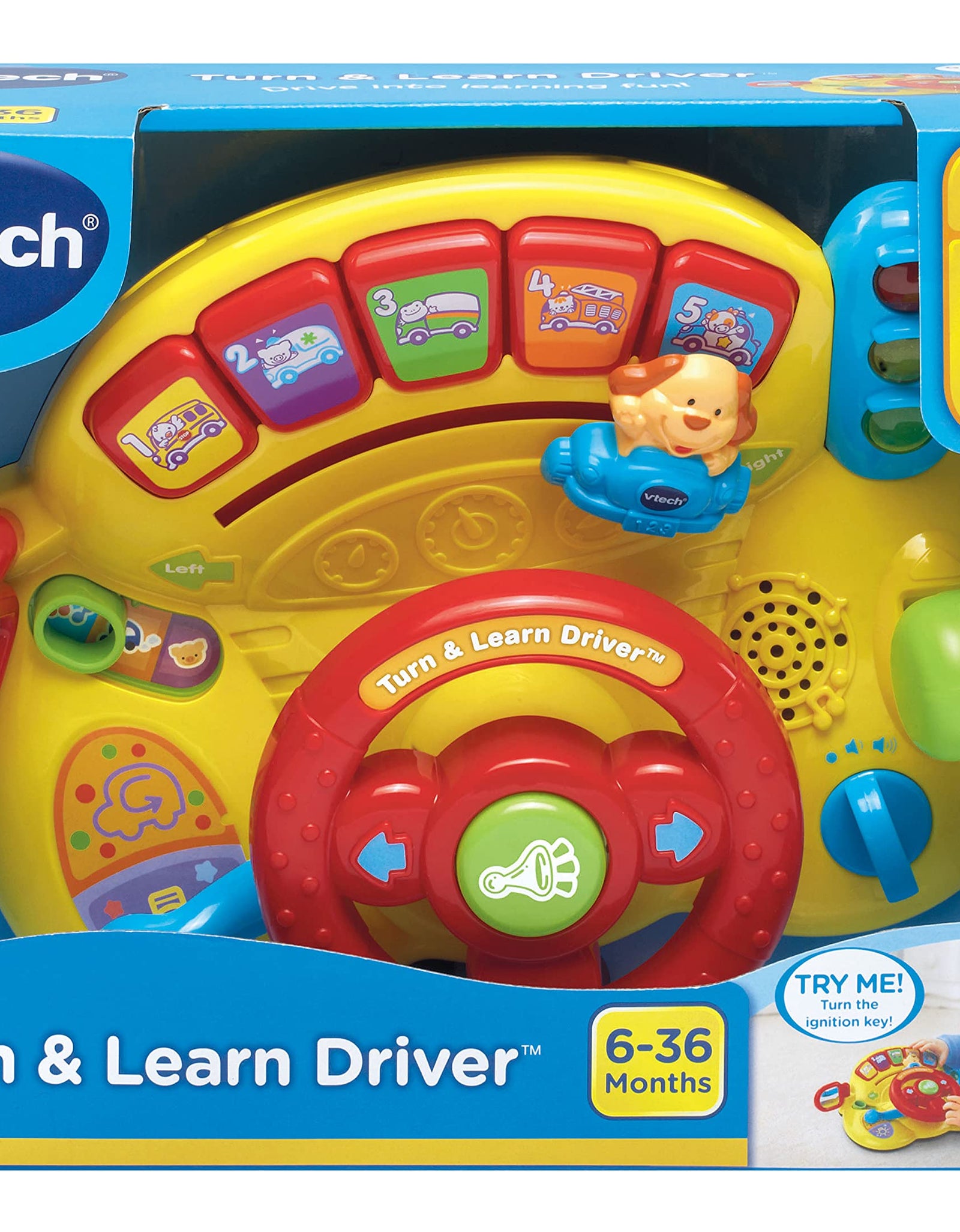 VTech Turn and Learn Driver (Frustration Free Packaging),Yellow