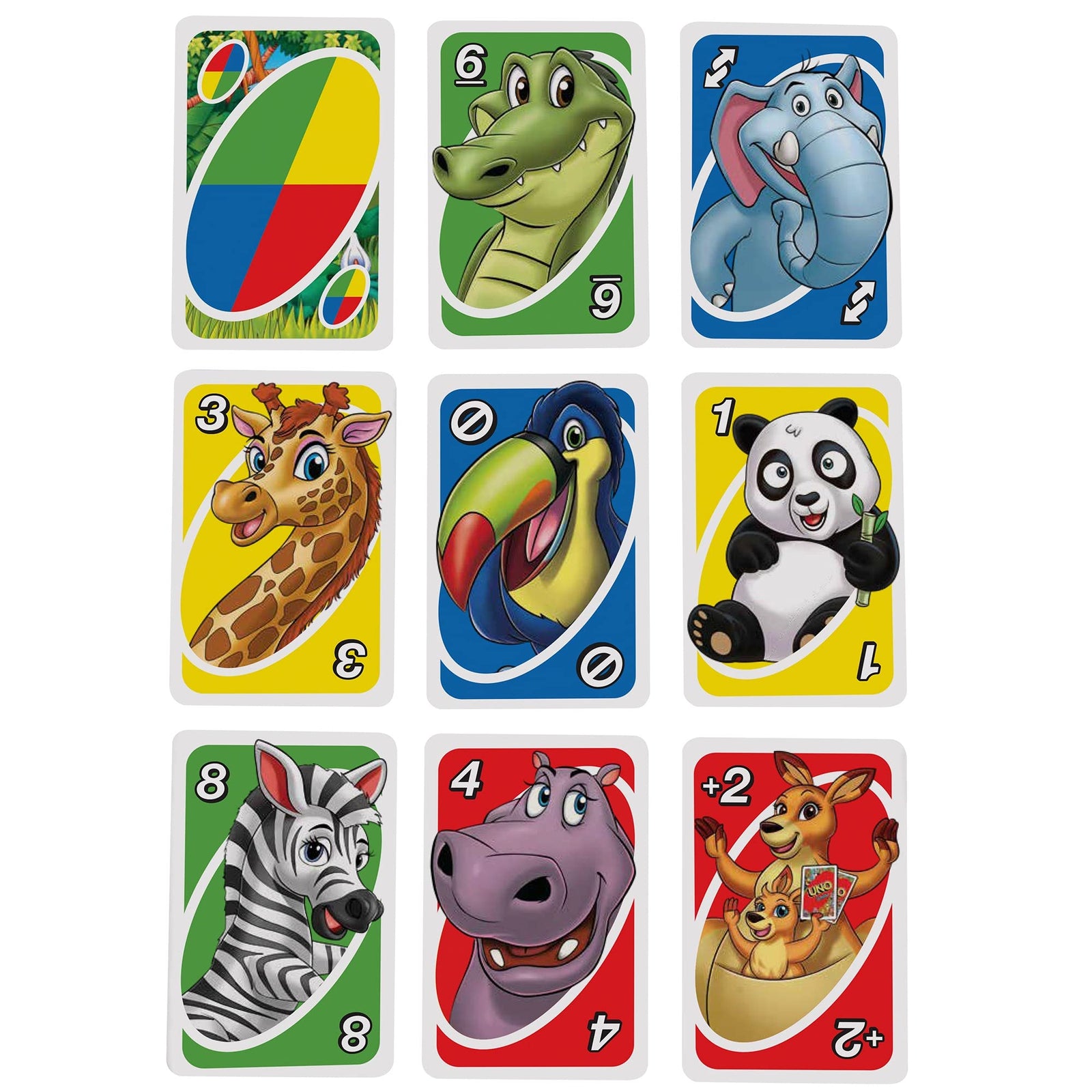 Mattel UNO Junior Card Game with 45 Cards, Gift for Kids 3 Years Old & Up