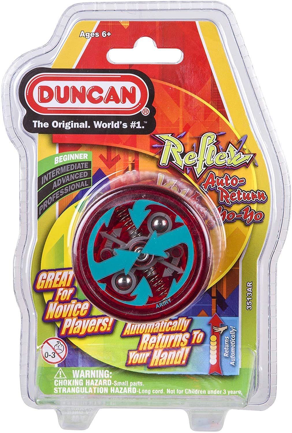 Duncan Toys Reflex Auto Return Yo-Yo, Beginner String Trick Yo-Yo, Green