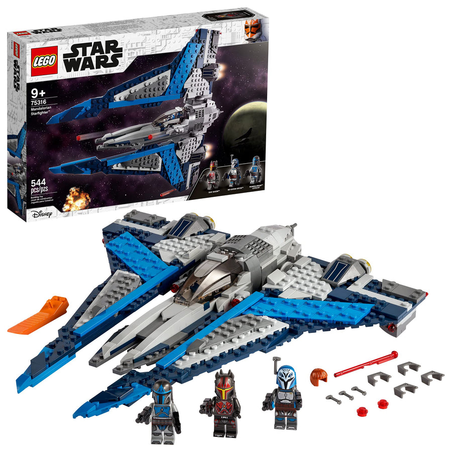 LEGO Star Wars Mandalorian Starfighter 75316 Awesome Toy Building Kit for Kids Featuring 3 Minifigures; New 2021 (544 Pieces)