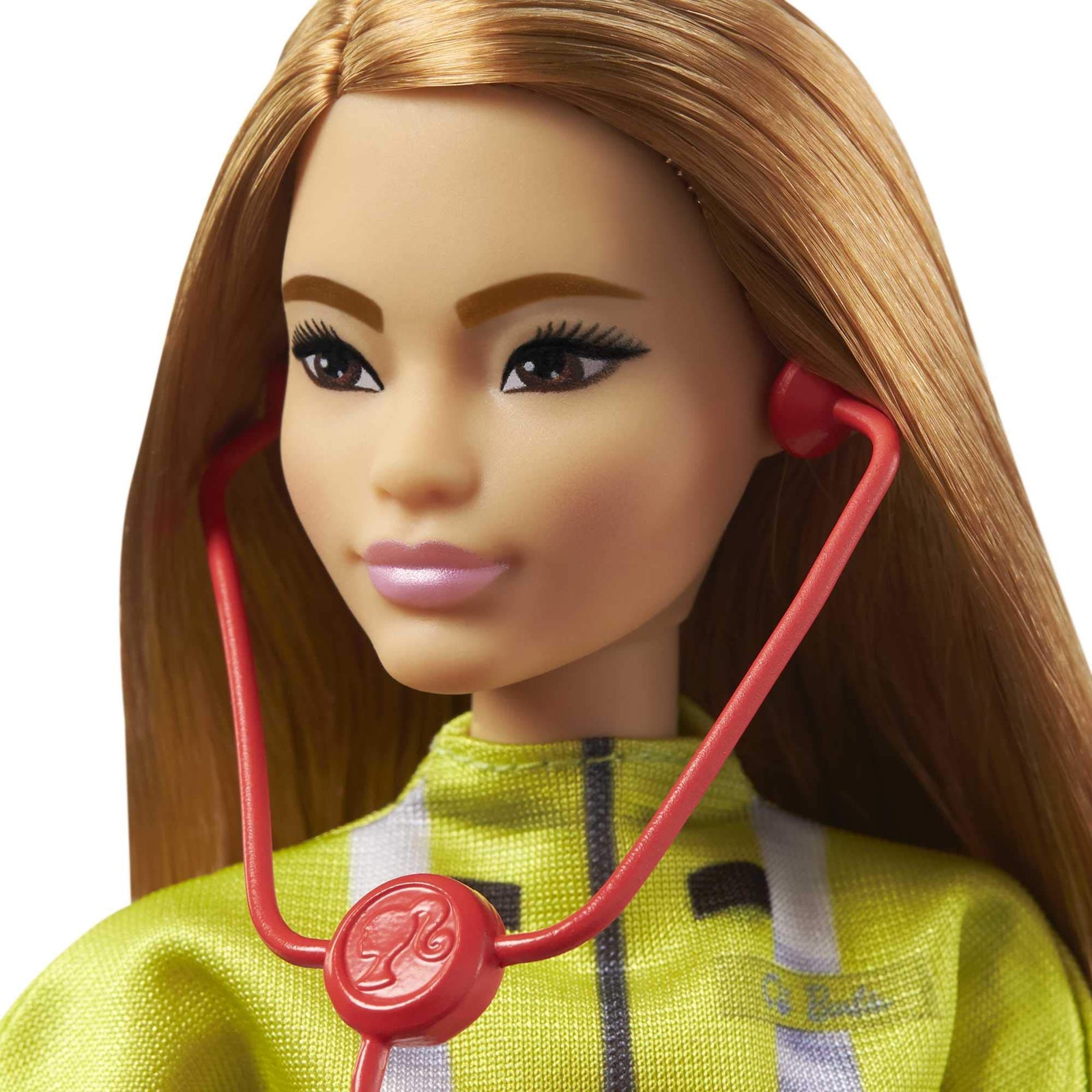 Barbie Paramedic Doll, Petite Brunette (12-in), Role-play Clothing & Accessories: Stethoscope, Medical Bag, Great Toy Gift for Ages 3 Years Old & Up