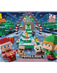 Minecraft Mini Figures 2021 Advent Calendar, One A Day Storytelling Fun with Minecraft Characters and Stickers, Holiday Activity Gift, for Kids Age 6 Years & Older
