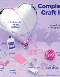 Creativity for Kids String Art Heart Light - Create a Heart Shaped String Art Lantern - String Art Kids for Kids Pink
