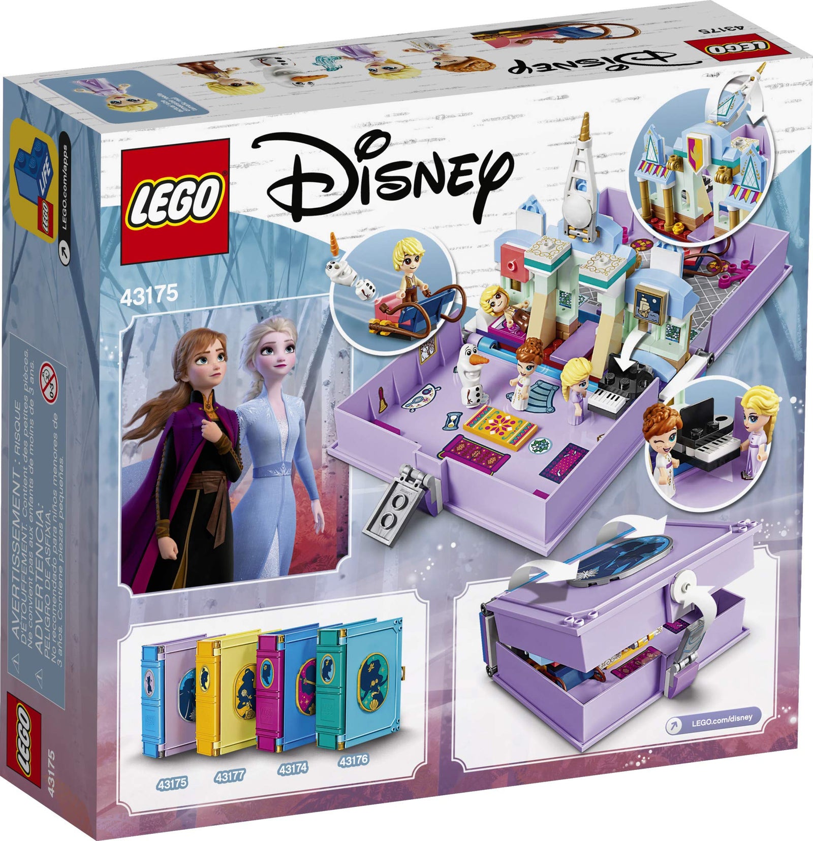 LEGO Disney Anna and Elsa’s Storybook Adventures 43175 Creative Building Kit for Fans of Disney’s Frozen 2 (133 Pieces)