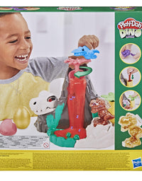 Play-Doh Slime Dino Crew Lava Bones Island Volcano Playset with HydroGlitz Eggs and Mix-ins, Dinosaur Toy for Kids 4 Years and Up, Non-Toxic
