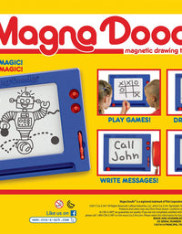 Cra-Z-Art Retro Magna Doodle Magnetic Drawing Board for kids 3 and up, Blue/White
