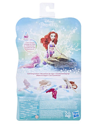 Disney Princess Rainbow Reveal Ariel, Color Change Doll, Water Toy Inspired by The Disney’s The Little Mermaid, for Girls 3 and Up
