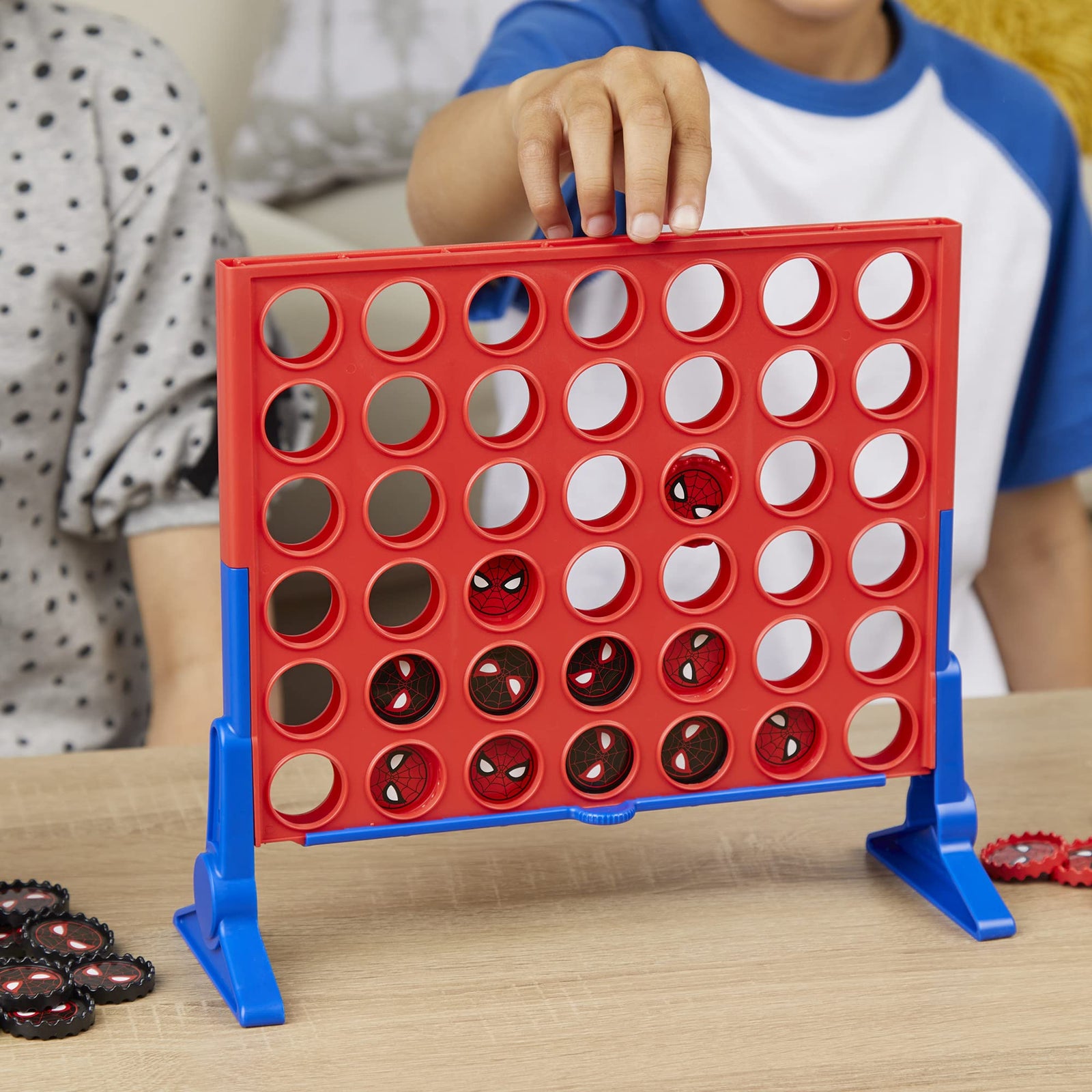 Hasbro Gaming Connect 4 Game: Marvel Spider-Man Edition, Connect 4 Gameplay, Strategy Game for 2 Players, Fun Board Game for Kids Ages 6 and Up (Amazon Exclusive)