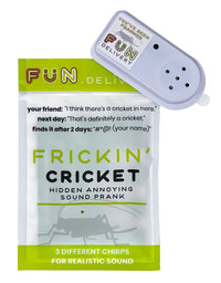 FUN delivery: Frickin' Cricket Hidden Annoying Chirping Joke Gag Prank Sound
