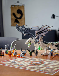 LEGO NINJAGO Skull Sorcerer’s Dragon 71721 NINJAGO Dragon Set Featuring Warrior Toy Figures (1,016 Pieces)

