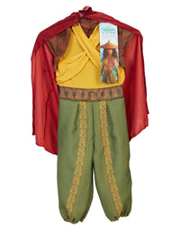 Disney Raya Warrior Costume Outfit with Cape for Girls Size 4-6X [Amazon Exclusive] Brown
