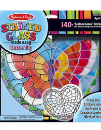 Melissa & Doug Stained Glass Made Easy Activity Kit: Butterfly - 140+ Stickers
