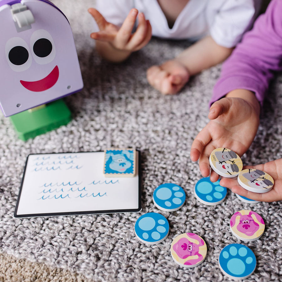 Melissa & Doug Blue's Clues & You! Wooden Mailbox Play Set (27 Pieces)
