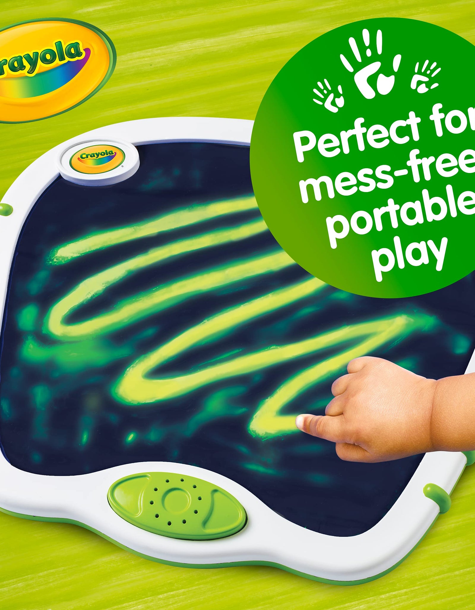 My First Crayola Touch Lights, Musical Doodle Board, Toddler Toy, Gift, White, Green