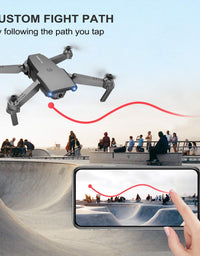 NEHEME NH525 Foldable Drones with 720P HD Camera for Adults, RC Quadcopter WiFi FPV Live Video, Altitude Hold, Headless Mode, One Key Take Off for Kids or Beginners with 2 Batteries
