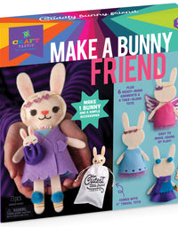 Craft-tastic – Make a Fox Friend Craft Kit – Learn to Make 1 Easy-to-Sew Stuffie with Clothes & Accessories
