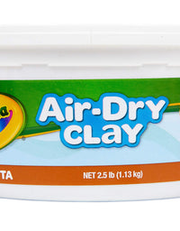 Crayola Air Dry Clay, White, No Bake Modeling Clay for Kids, 25lb
