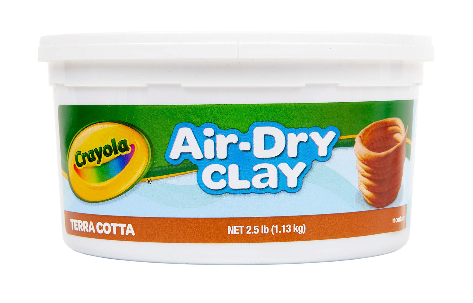 Crayola Air Dry Clay, White, No Bake Modeling Clay for Kids, 25lb