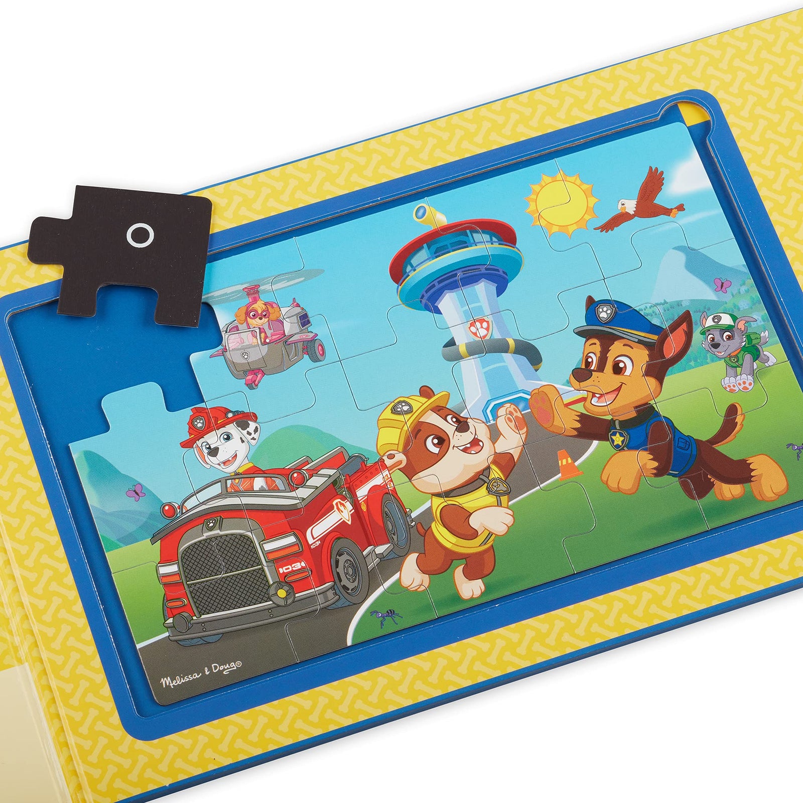 Melissa & Doug PAW Patrol Take-Along Magnetic Jigsaw Puzzles (2 15-Piece Puzzles)