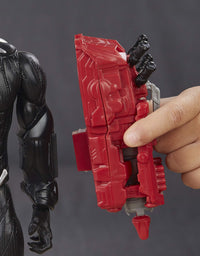 Avengers Marvel Endgame Titan Hero Series Black Panther 12" Action Figure, Brown/A
