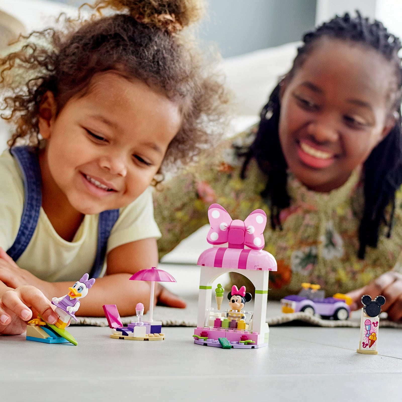 LEGO Disney Mickey and Friends Minnie Mouse’s Ice Cream Shop 10773 Building Kit; Fun Toy That Makes The Best Gift; New 2021 (100 Pieces)