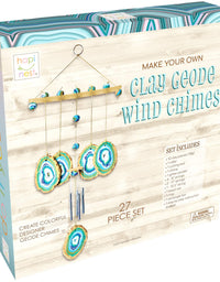 Hapinest Make Your Own Clay Geode Wind Chime Craft Kit Gift for Girls Boys Ages 8 9 10 11 12 and Teen Years and up
