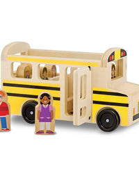 Melissa & Doug School Bus Wooden Play Set With 7 Play Figures
